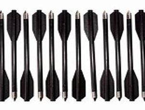 12PK 6,5" CROSSBOW BOLTS BLACK 58AMKPLBK