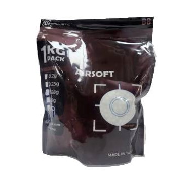 BALLISTIC AIRSOFT 6MM BB 1KG BAG .28G