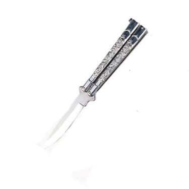 BUTTERFLY KNIFE SILVER 7022