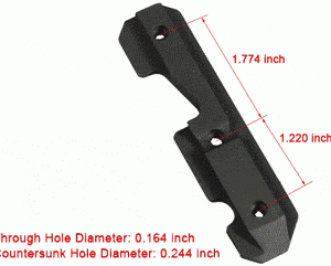 UTG TL-M47SR SPORTING TYPE STEEL 			 PLATE FOR SIDE MOUNT AK47